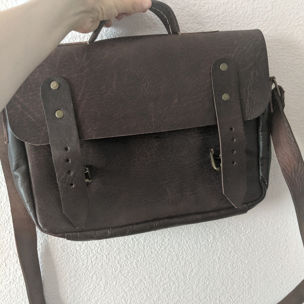Moroccan genuine leather work bag